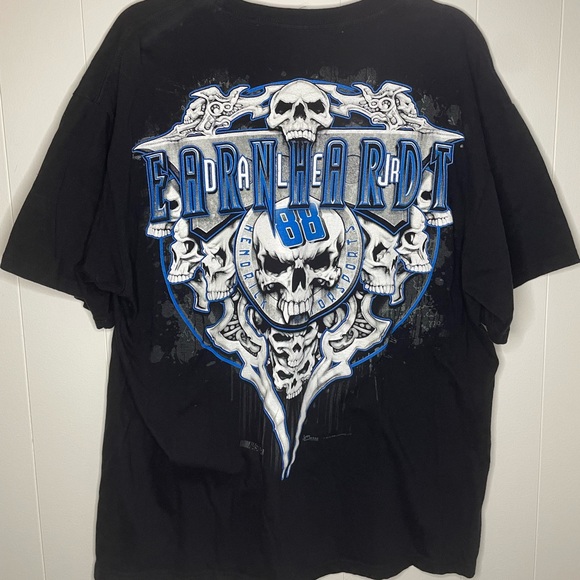 Chase Authentics Dale Earnhardt Jr. T Shirt Skulls NASCAR Mens Size XL - Picture 3 of 10